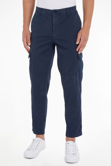 Hilfiger from Next USA Gabardine Cargo Trousers Blue Chelsea Tommy Buy