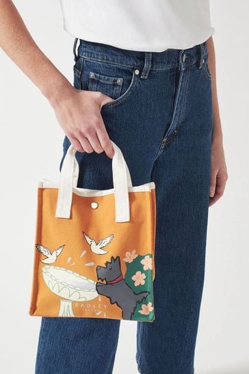 Buy Radley London Small Orange Dive In Open Top Grab Bag from Next
