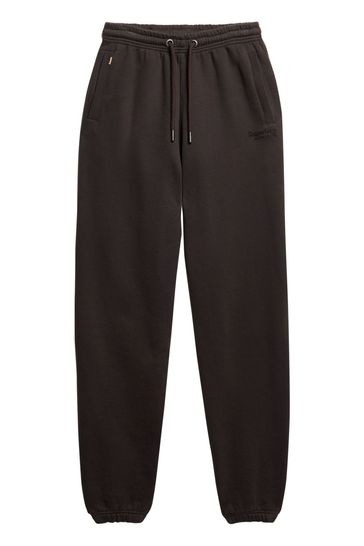 Buy Superdry Bison Black Essential Logo Cuff Joggers from Next Kuwait