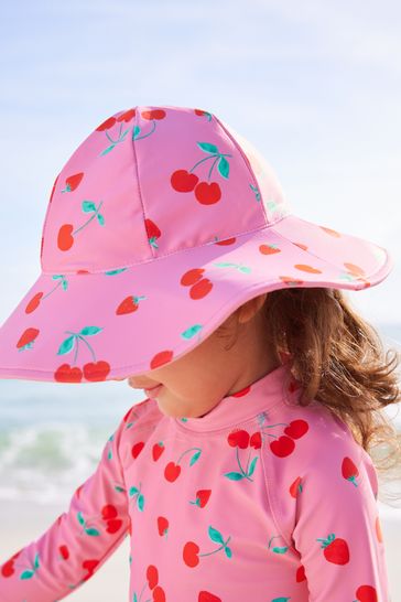 Pink Cherry Swim Hat 3mths 10yrs