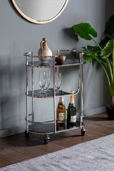 Gallery Home Silver Beauchamp Drink Trolley