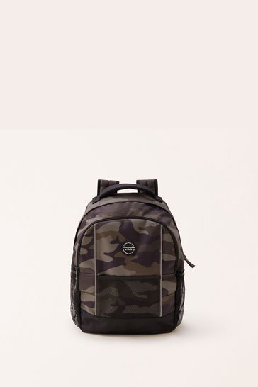 Abercrombie & Fitch Green Camo Backpack