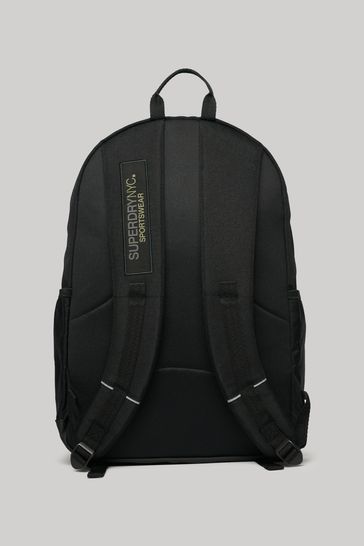 Superdry Black 100 Cotton NYC Montana Backpack