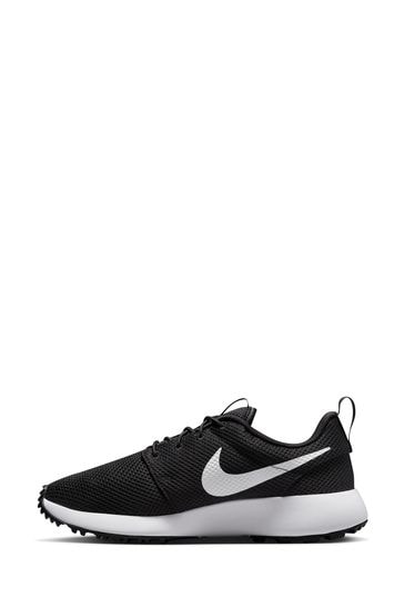 Nike white best sale black roshe