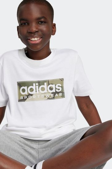 Buy adidas Kids Sportswear Camo Linear Graphic T Shirt from Next