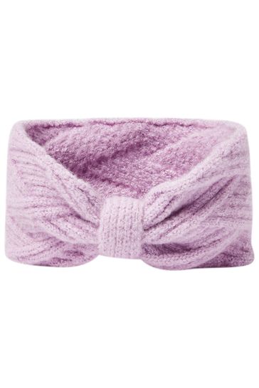 Oliver Bonas Lilac Purple Crocus Knitted Headband