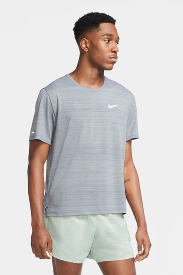 Nike Grey Dri-FIT Miler Running T-Shirt
