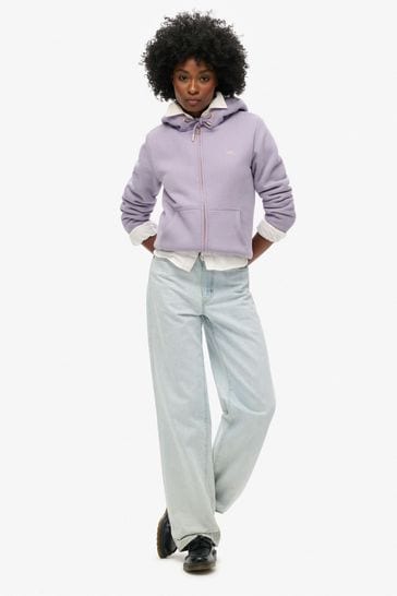Superdry lilac hoodie best sale