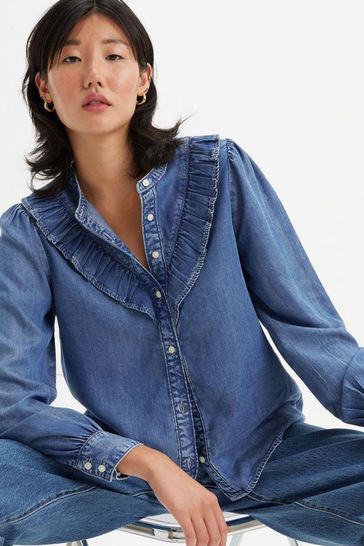 Blouse en jean outlet