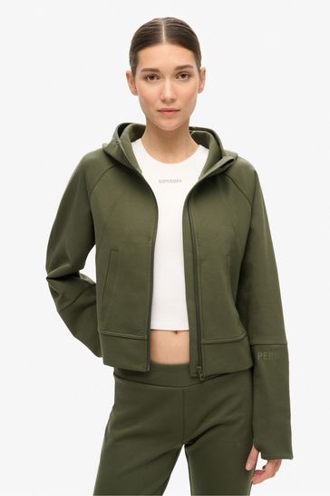 Buy Superdry Army Khaki Sport Tech Relaxed Zip Hoodie from Next Bahrain