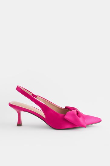 Fuschia pink kitten heels clearance