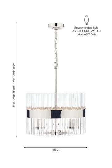 Alexa glass top rod ceiling pendant