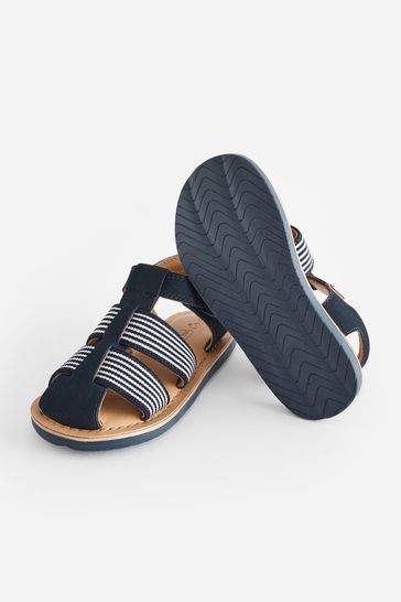 Adidas navy leather slippers clearance