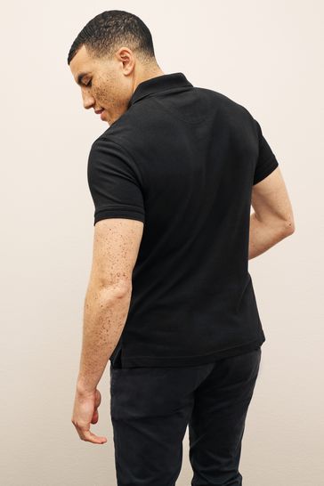 Barbour black polo outlet