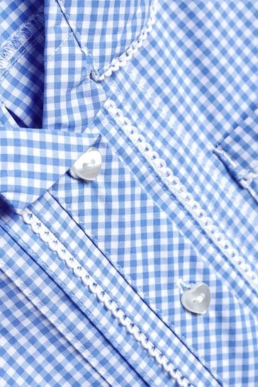 Pale blue gingham best sale school dress