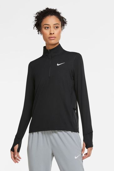 Nike Black Element 1/2-Zip Running Top