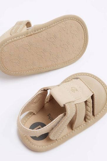 Buy River Island Cream Unisex Gladiator Sandals from Next Luxembourg