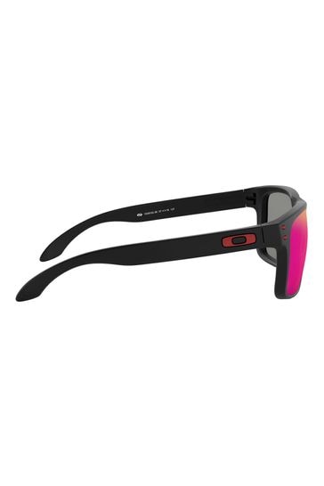 Oakley sunglasses black and red sales