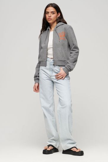 Cropped athletic outlet hoodie