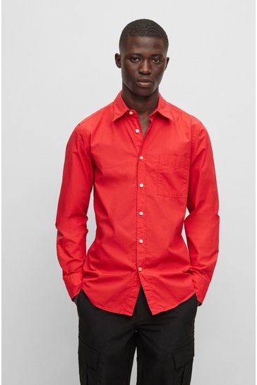 BOSS Red Regular Fit Poplin Shirt