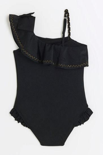 River island one shoulder swimsuit hot sale
