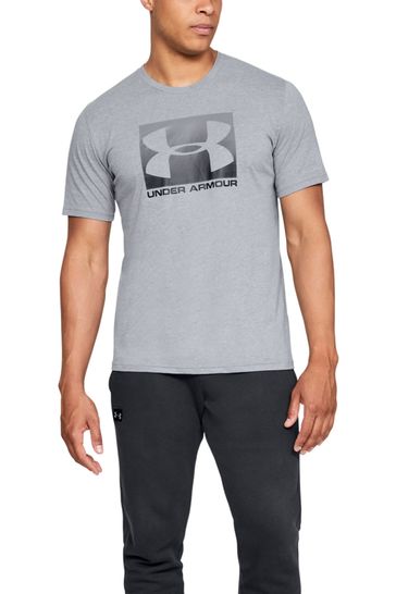 Under Armour Grey Box Logo T-Shirt