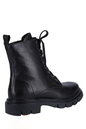 Hush Puppies Rhea Black Lace Boots