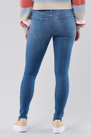 Buy Hollister Mid Wash High Rise Jeans 
