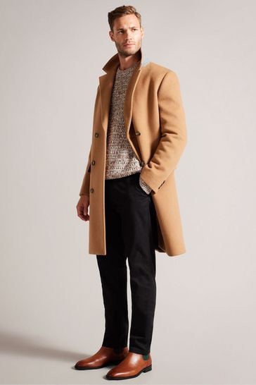 Buy Ted Baker Lineus Patterned Elastic Chelsea Brown Boots from