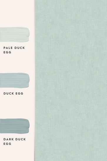 Laura Ashley Duck Egg Blue Plain Textured Wallpaper Wallpaper