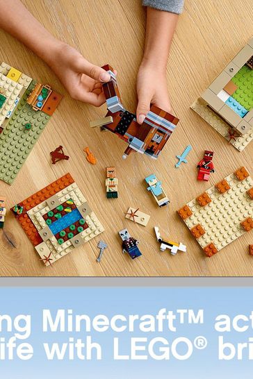 minecraft lego sets illager raid