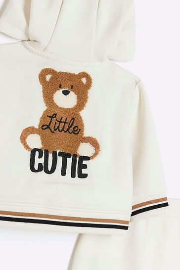 River island top teddy hoodie