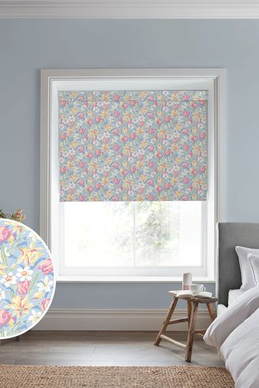 Laura Ashley China Blue Tulips Made to Measure Roller Blind