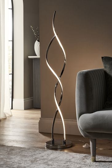 Buy Chrome Callie LED Floor Lamp from Next Ireland