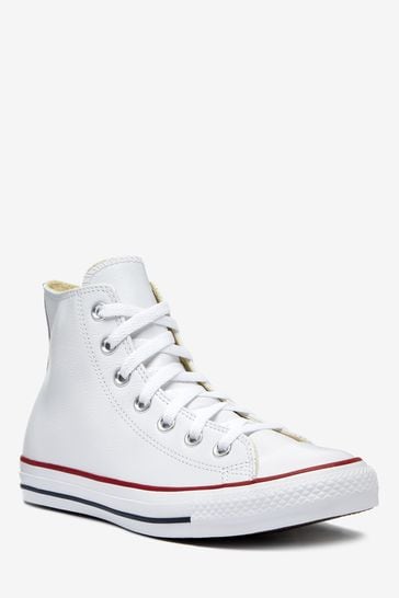 Mens white leather converse cheap boots