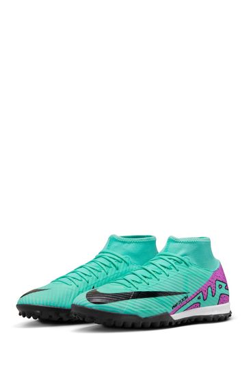 Buy Nike Green Zoom Mercurial Superfly 9 Academy Turf Football