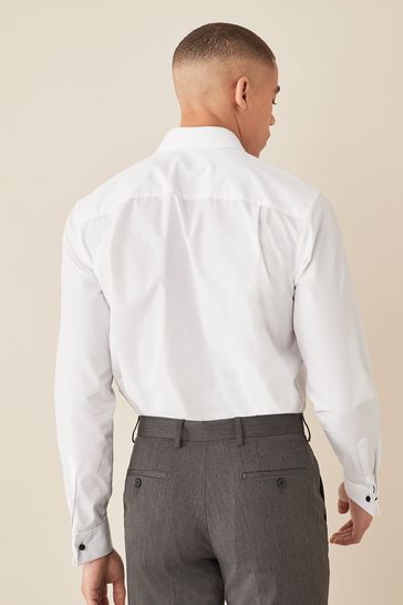 White Regular Fit Double Cuff Shirts 2 Pack