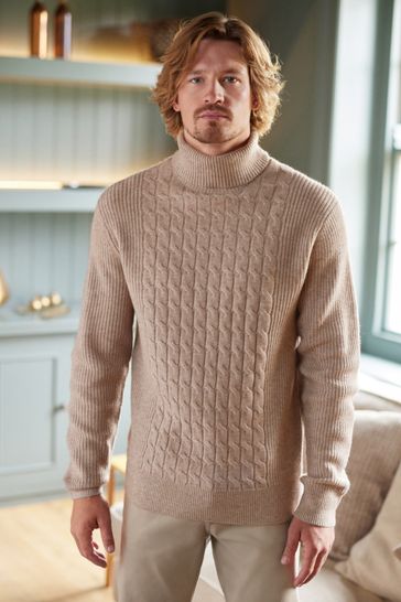 Mens roll deals neck jumper next