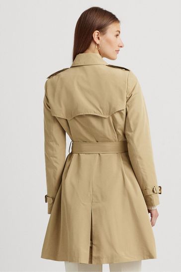 BOSS - Double-breasted trench coat with belted closure