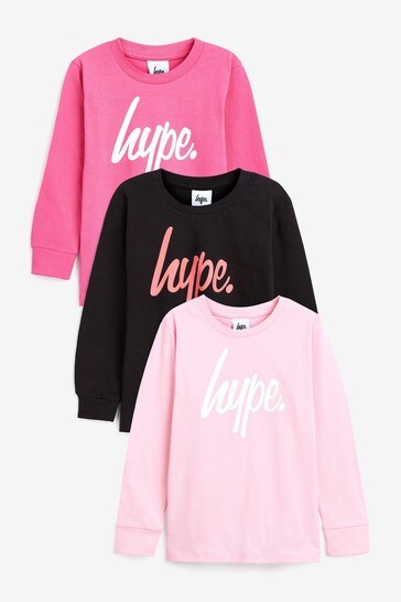 Hype. Multicolour Long Sleeve T-Shirts Three Pack