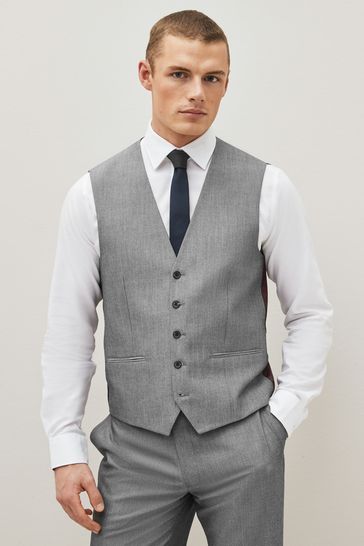 Light grey suit waistcoat online