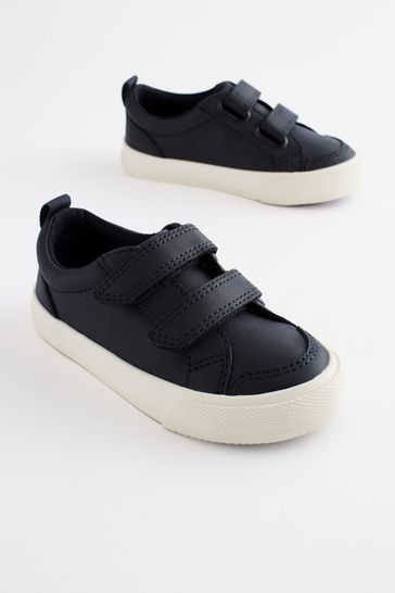 Navy Blue Wide Fit G Two Strap Touch Fastening Shoes