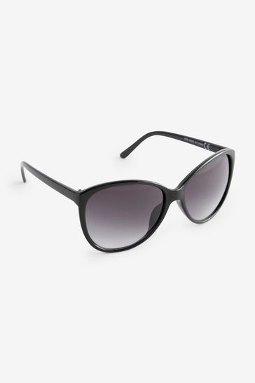All black sale cat eye sunglasses