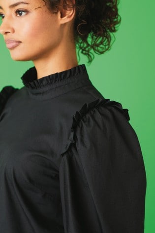 Buy Cotton Poplin Puff Sleeve Top From Next Germany