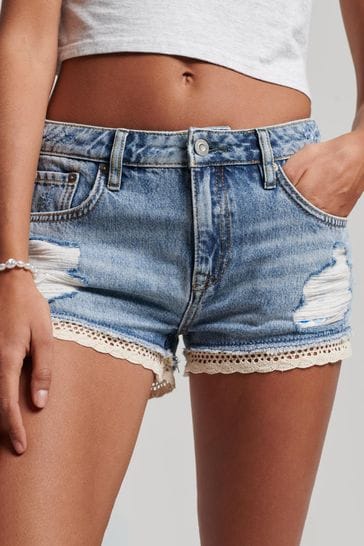 Buy Superdry Blue Denim Hot Shorts from Next Hungary