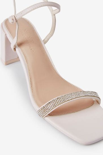 Comfortable nude outlet block heels