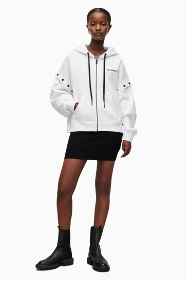 All saints white hoodie outlet