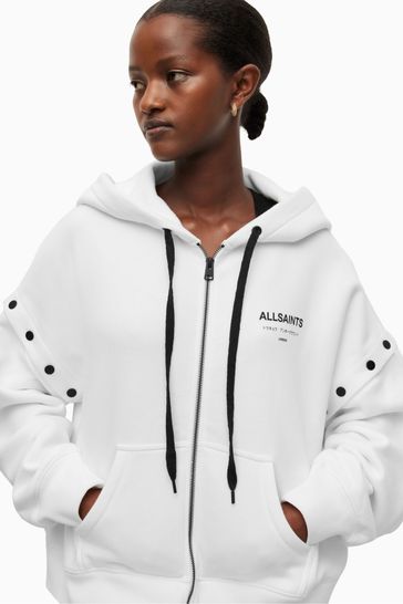 All saints white hoodie outlet
