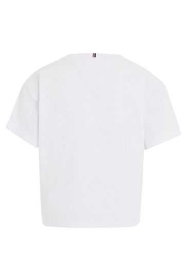Buy Tommy Hilfiger Kids Logo White T Shirt from Next USA