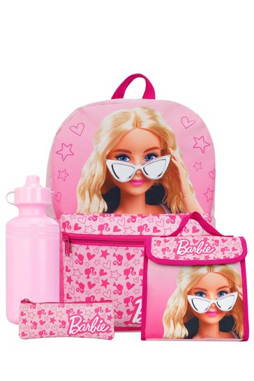 Buy Character Pink Barbie 4 Piece Backpack Set from Next Bahrain